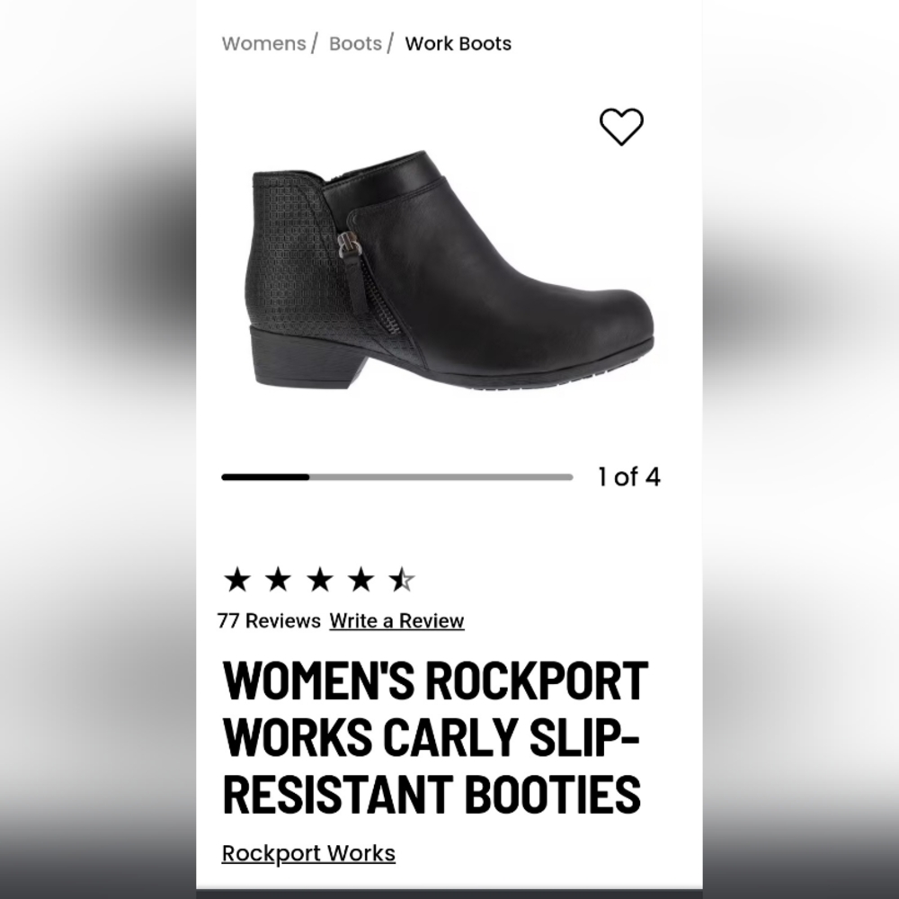Rockport women's steel toe